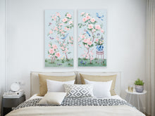 Load image into Gallery viewer, April, a blue chinoiserie canvas wrap
