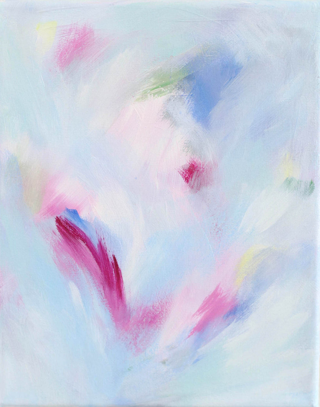 Abstract in Magenta and Blue - 8 x 10