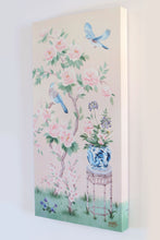 Load image into Gallery viewer, June, a pink chinoiserie canvas wrap
