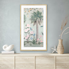 Load image into Gallery viewer, Eve, a green tropical chinoiserie print on paper
