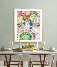 Load image into Gallery viewer, Famille Rose, a fine art print on canvas
