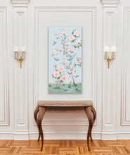 Load image into Gallery viewer, April, a blue chinoiserie canvas wrap
