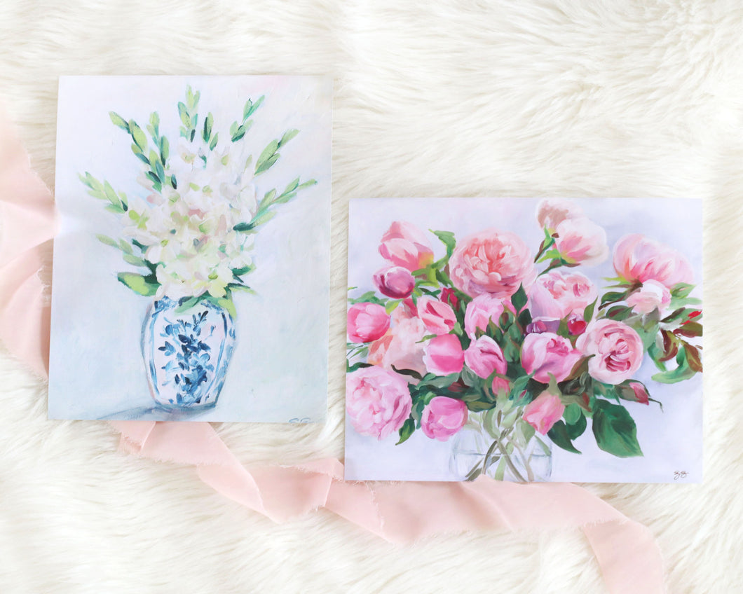 Print Pairing: Gladiolus and Garden Rose