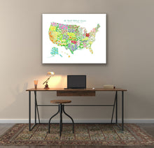 Load image into Gallery viewer, United States state flower fine art print
