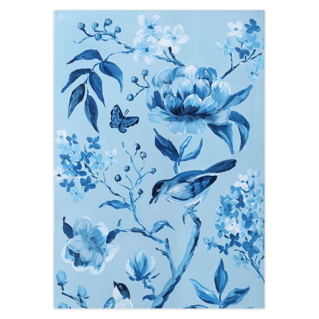 Blue Chinoiserie note card set