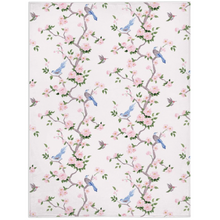Load image into Gallery viewer, Minky blanket, Betsy chinoiserie pink multi trees
