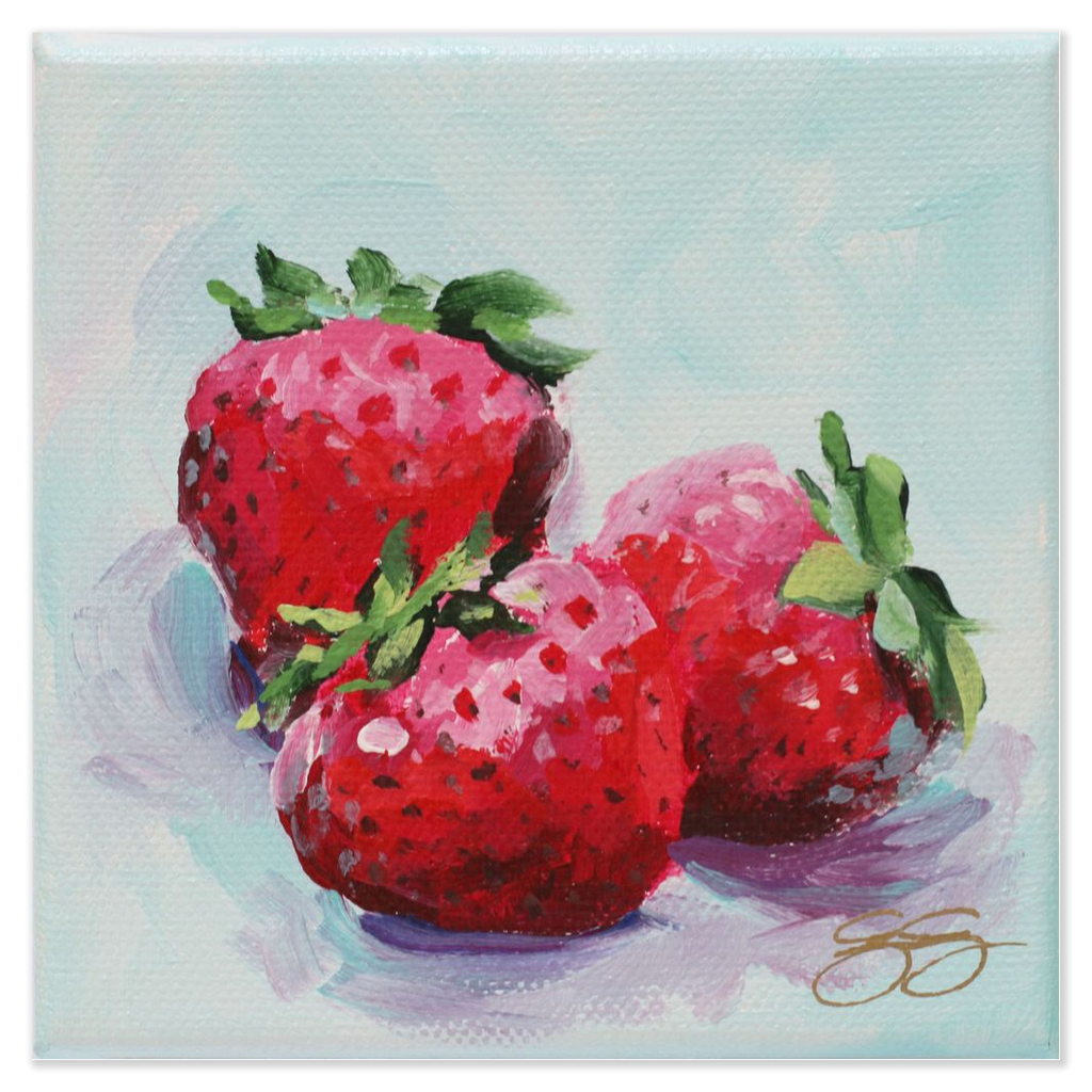Strawberries fine art print