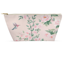 Load image into Gallery viewer, April pink chinoiserie accessory pouch
