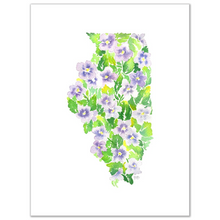 Load image into Gallery viewer, Illinois Violet fine art print
