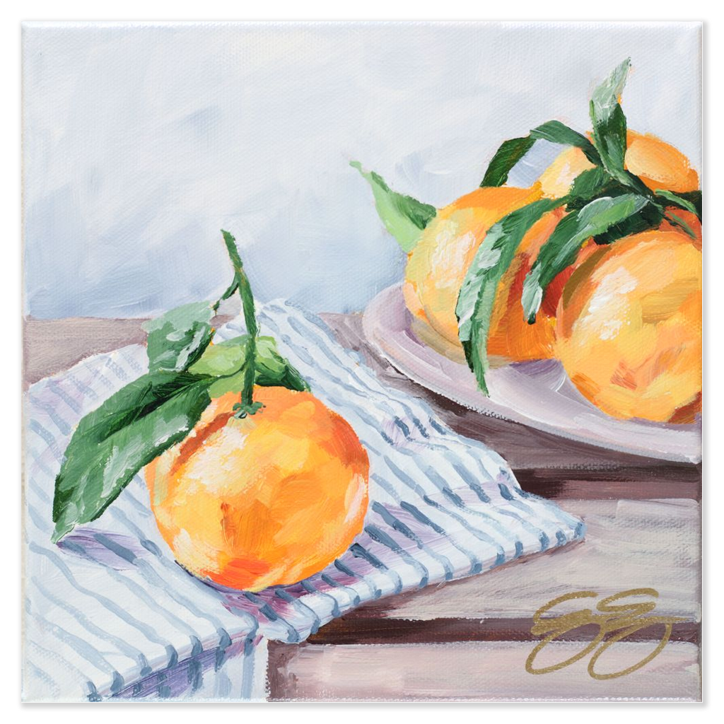 Quiet Riches, a fine art print of oranges