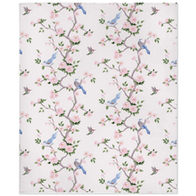 Load image into Gallery viewer, Minky blanket, Betsy chinoiserie pink multi trees
