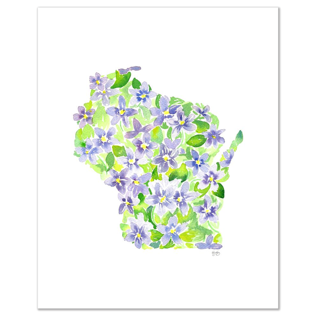 Wisconsin Violet fine art print