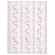 Minky blanket, Vine stripe pink