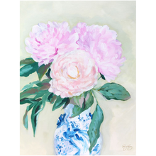 Load image into Gallery viewer, Peony fine art print on canvas

