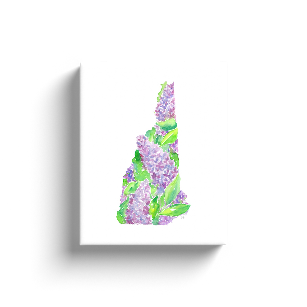 New Hampshire Lilac canvas wrap