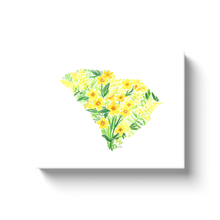 Load image into Gallery viewer, South Carolina Yellow Jessamine and Goldenrod canvas wrap
