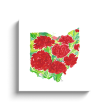 Load image into Gallery viewer, Ohio Carnation canvas wrap
