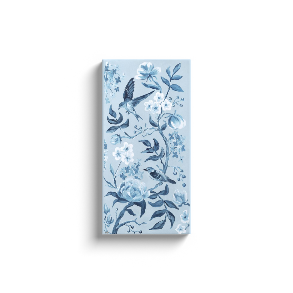 Blue Chinoiserie No. 2, a canvas wrap print