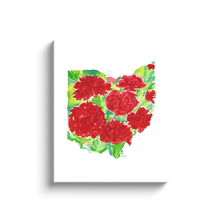 Load image into Gallery viewer, Ohio Carnation canvas wrap
