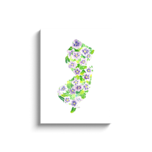 Load image into Gallery viewer, New Jersey Violet canvas wrap
