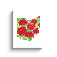 Load image into Gallery viewer, Ohio Carnation canvas wrap

