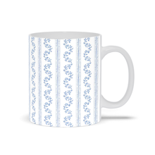 Load image into Gallery viewer, Ceramic mug, Vine stripe blue
