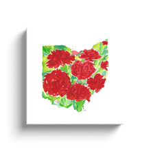 Load image into Gallery viewer, Ohio Carnation canvas wrap
