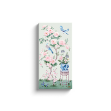 Load image into Gallery viewer, June, a green chinoiserie canvas wrap

