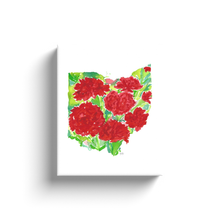 Load image into Gallery viewer, Ohio Carnation canvas wrap
