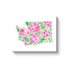 Load image into Gallery viewer, Washington Rhododendron canvas wrap
