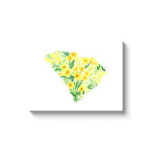 Load image into Gallery viewer, South Carolina Yellow Jessamine and Goldenrod canvas wrap
